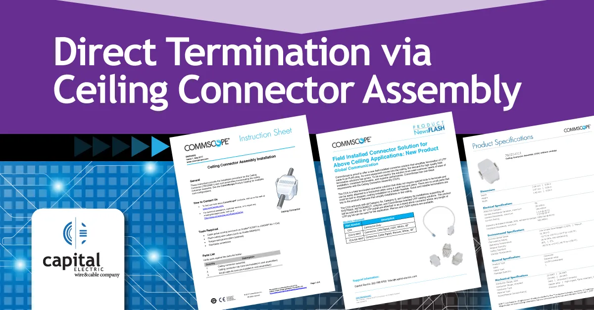 ceiling connector assembly