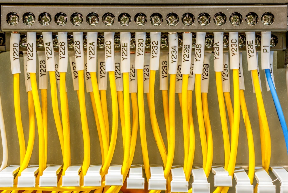 Labled patch cords custom labeling