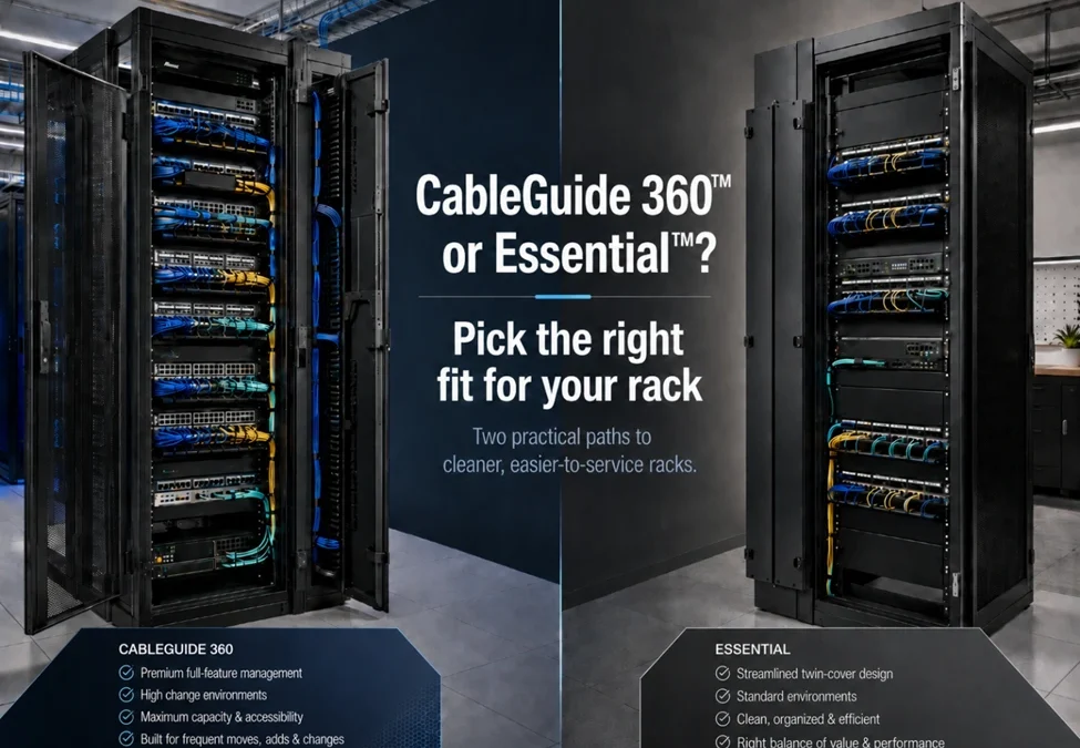 CableGuide 360 or Essential? Pick the right fit for your rack