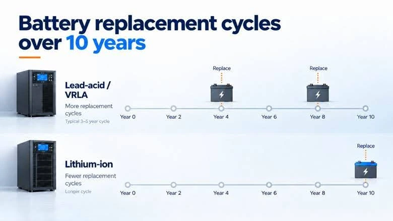 Battery replacement cycles