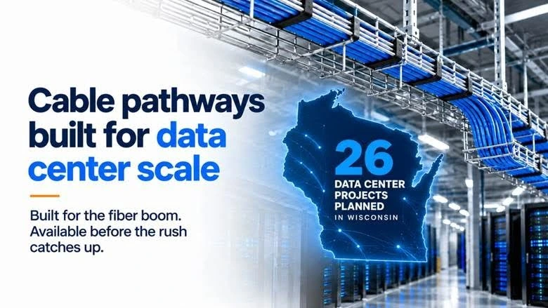Cable pathways built for data center scale