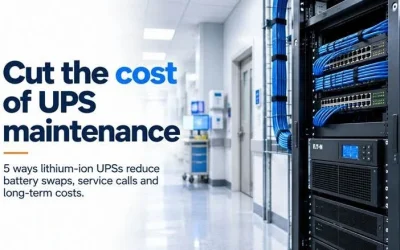 5 ways lithium-ion batteries can cut maintenance, save space and make life easier for IT and facilities teams